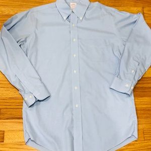 Brooks Brothers LS B Dress Shirt 15 1/2 -2/3 Blue